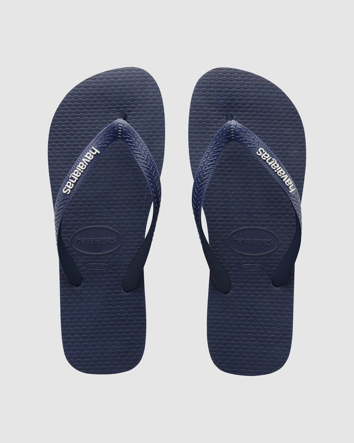 Mens Rubber Logo Thongs