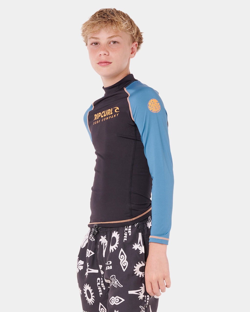 Boys 8-16 Shock UPF Long Sleeve Rash Vest