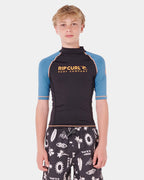 Boys 8-16 Shock UPF Short Sleeve Rash Vest