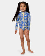 Girls 0-7 Sun And Swell Long Sleeve One Piece