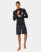 Mens Icons UPF 50+ Brushed Long Sleeve Rash Vest