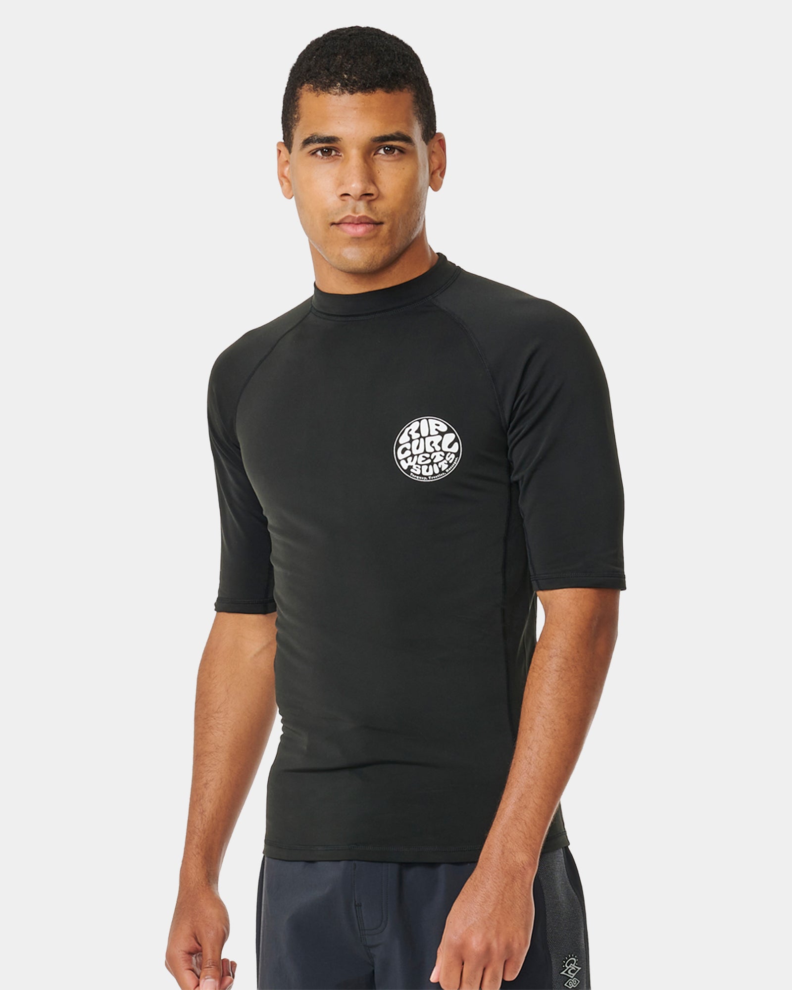 Mens Icon UPF Brushed Short Sleeve Rash Vest