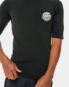 Mens Icon UPF Brushed Short Sleeve Rash Vest