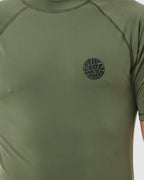 MENS ICONS UPF BRUSHED SHORT SLEEVE RASH VEST