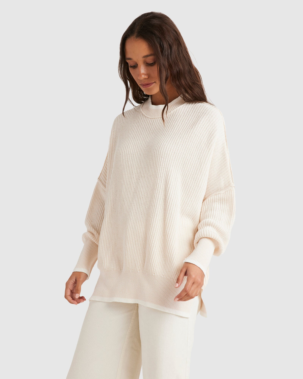 Womens Ringer Crew Neck