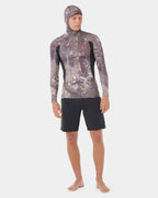 Mens Search UPF Performance Hood Long Sleeve Rash Vest