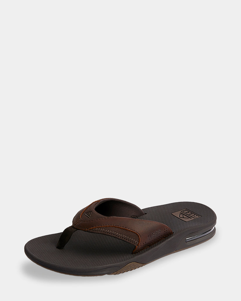 MENS LEATHER FANNING THONGS