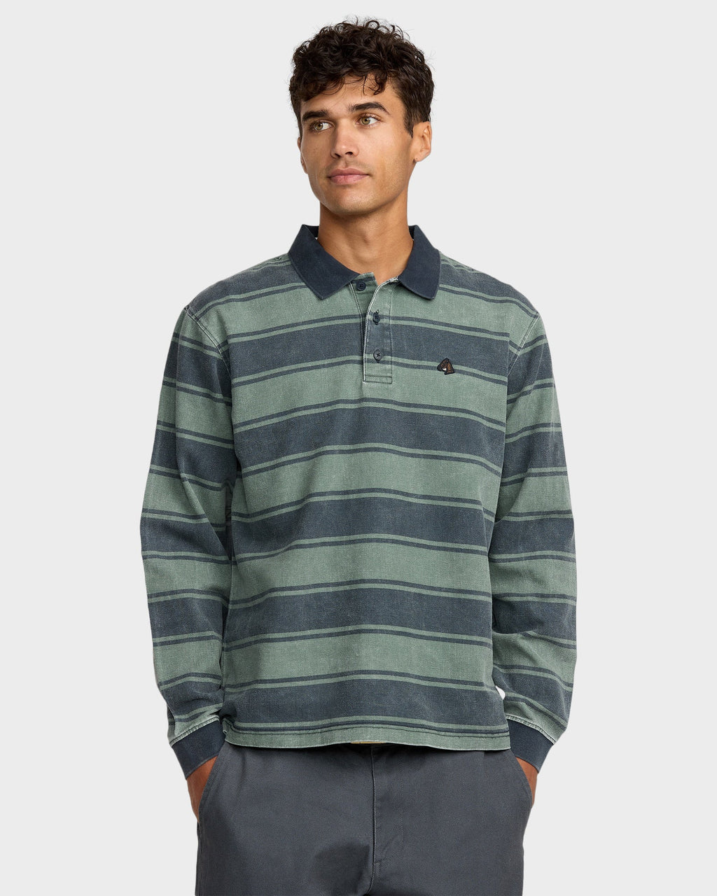 Mens Ksl Polo Long Sleeve Shirt