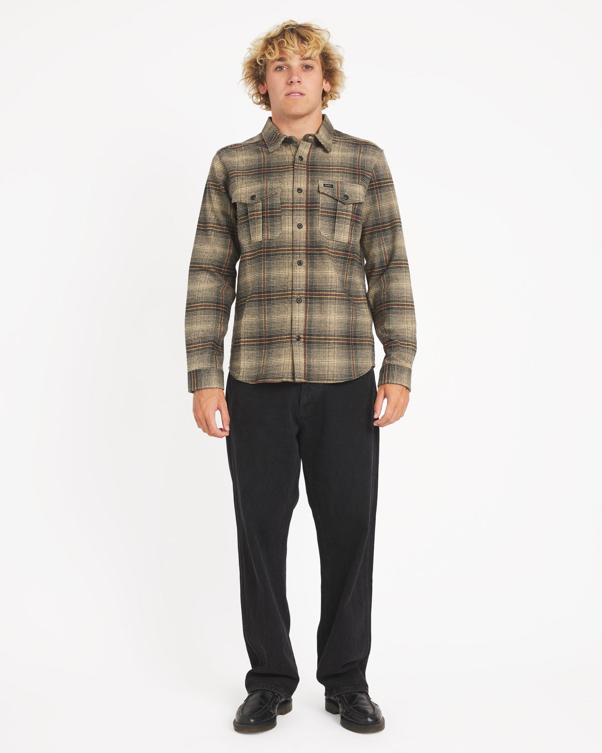 Mens Huges Flannel Long Sleeve Shirt