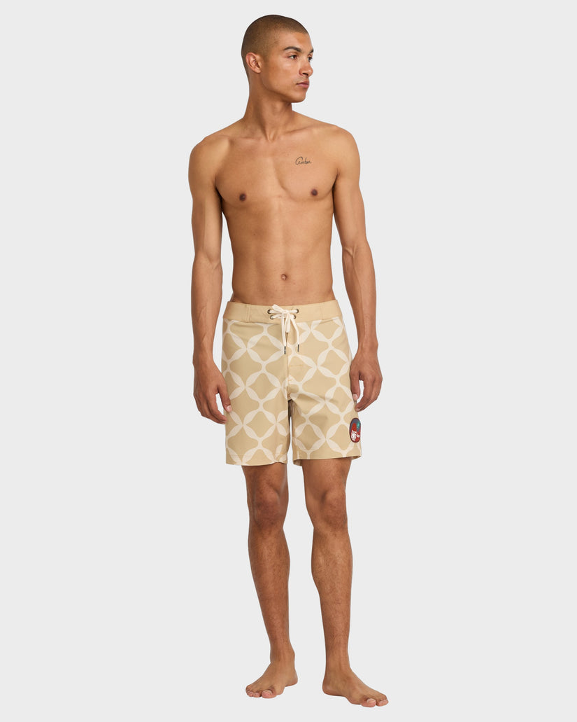 Mens La Ornament Trunk 17" Boardshorts