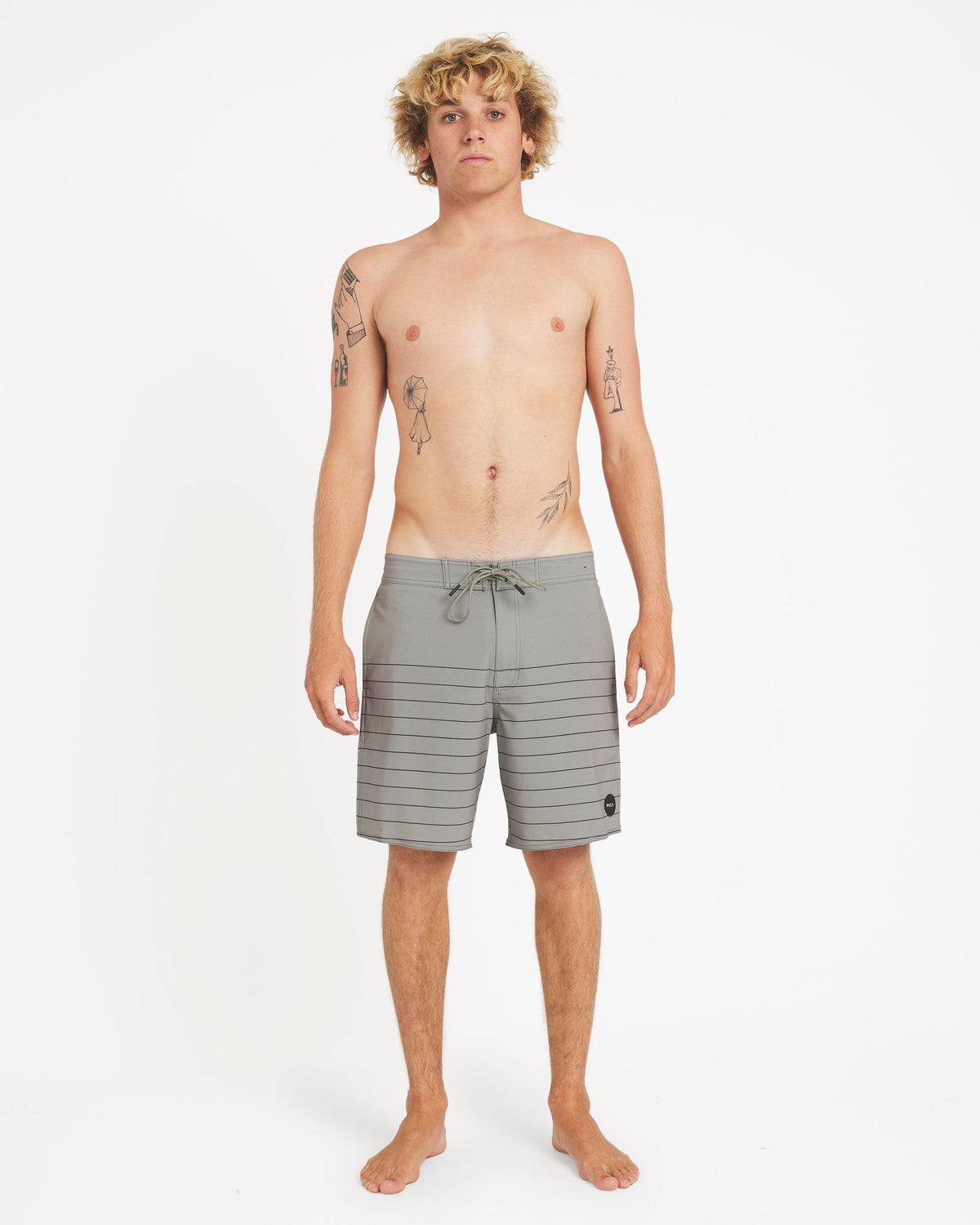 Mens Steady Stripe 18" Boardshorts