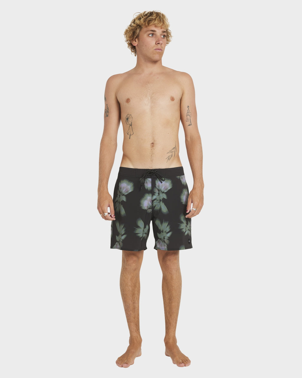 Mens Down Right Trunk 17" Swim Shorts