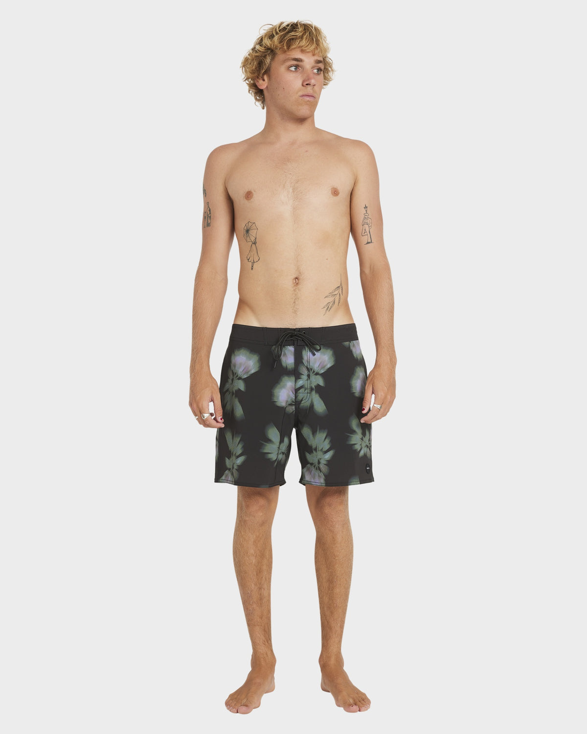 Mens Down Right Trunk 17" Swim Shorts