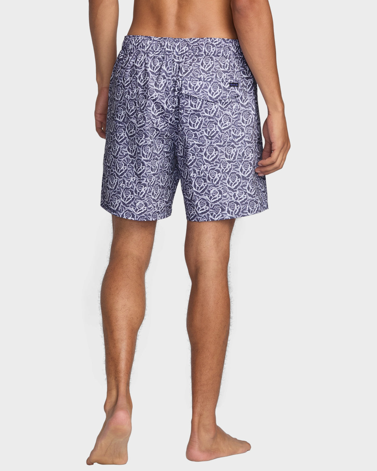 Mens Barba Roses Elastic 17 Swim Shorts