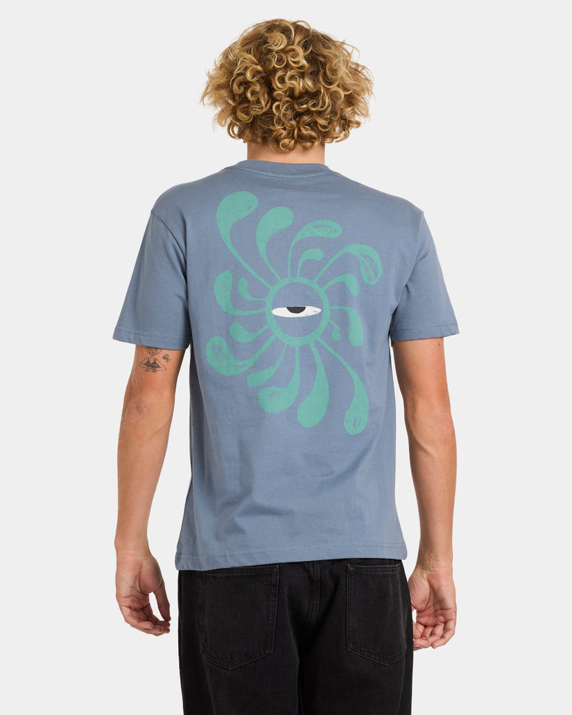 Mens La Eye Swirl Pocket T-Shirt