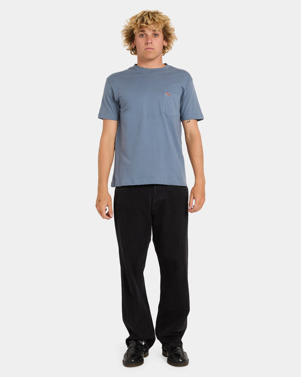 Mens La Eye Swirl Pocket T-Shirt