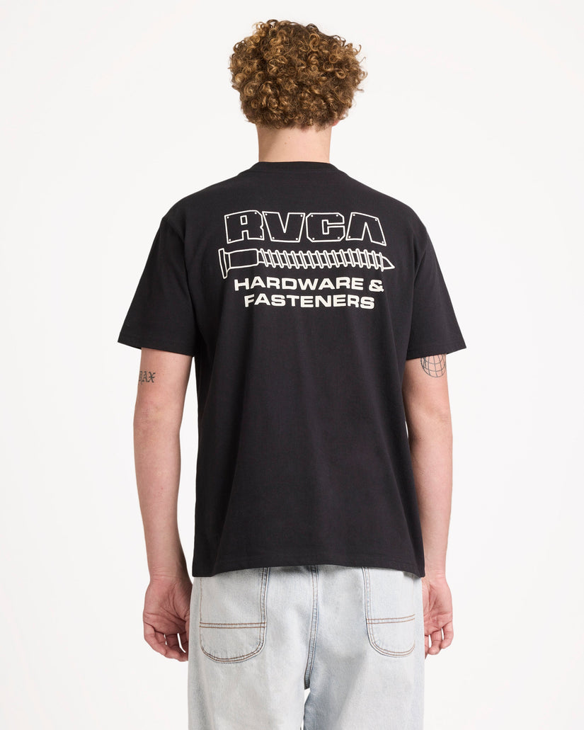 Mens RVCA Fasteners T-Shirt