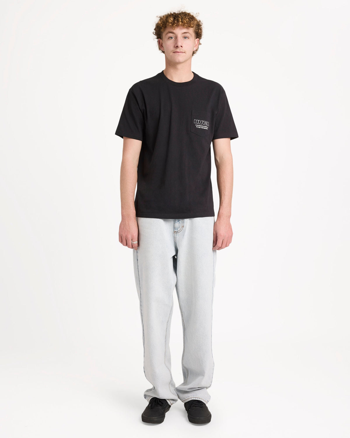 Mens RVCA Fasteners T-Shirt