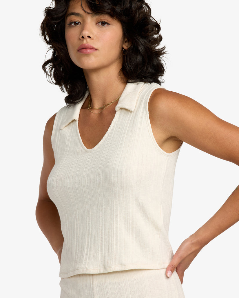 Womens Ava Polo Tank Top