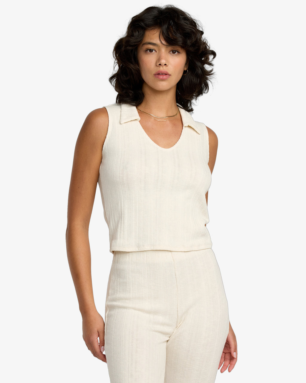 Womens Ava Polo Tank Top