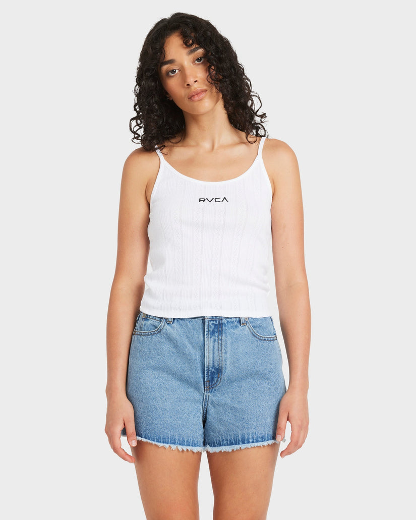 Womens Pointele Tank Top