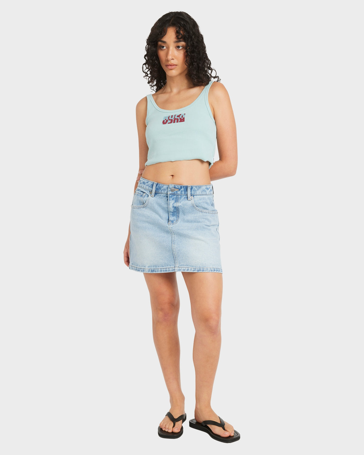 Womens Flipped Scooped Tank Top