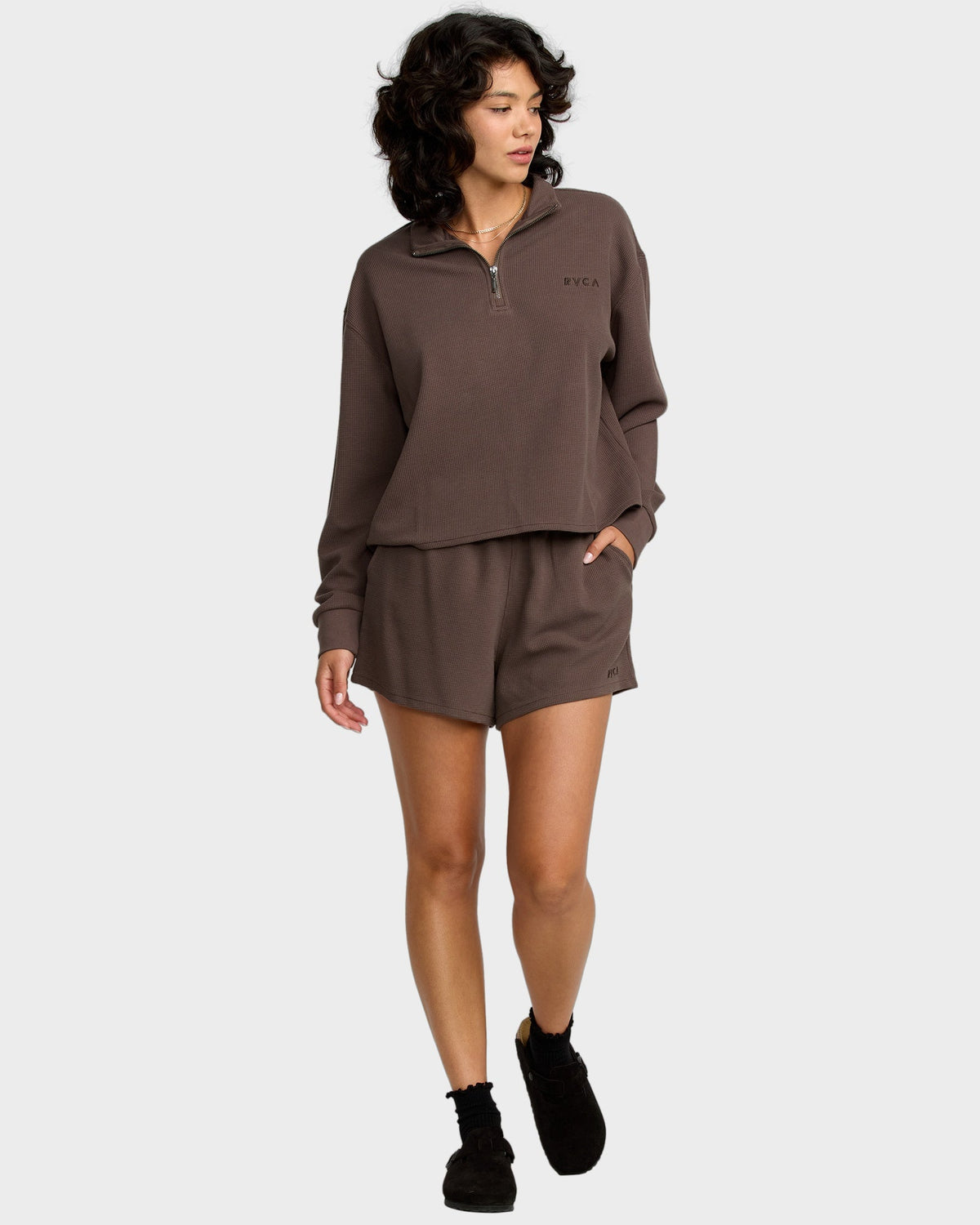 Womens Glory Waffle Long Sleeve Shirt