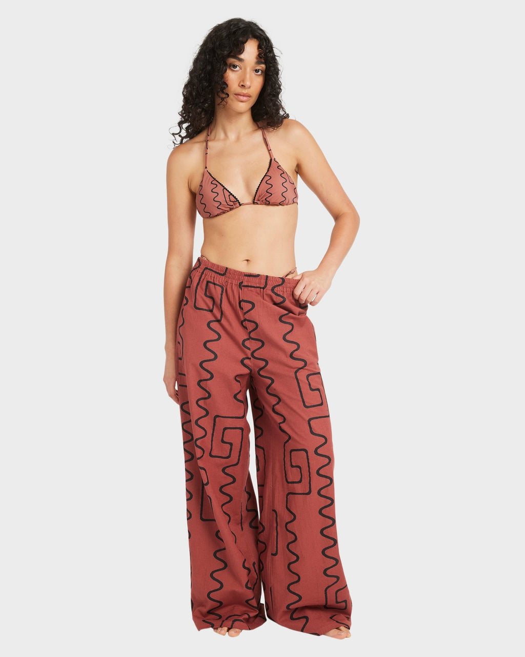 Womens Farlow Elastic Elastic Waist Pants