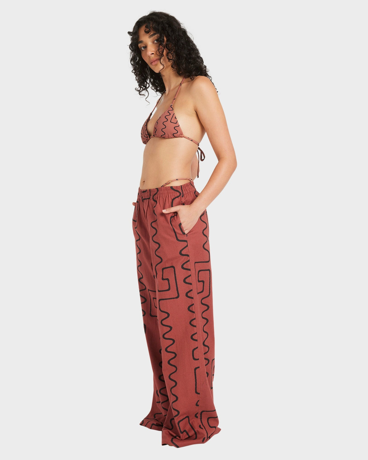 Womens Farlow Elastic Elastic Waist Pants
