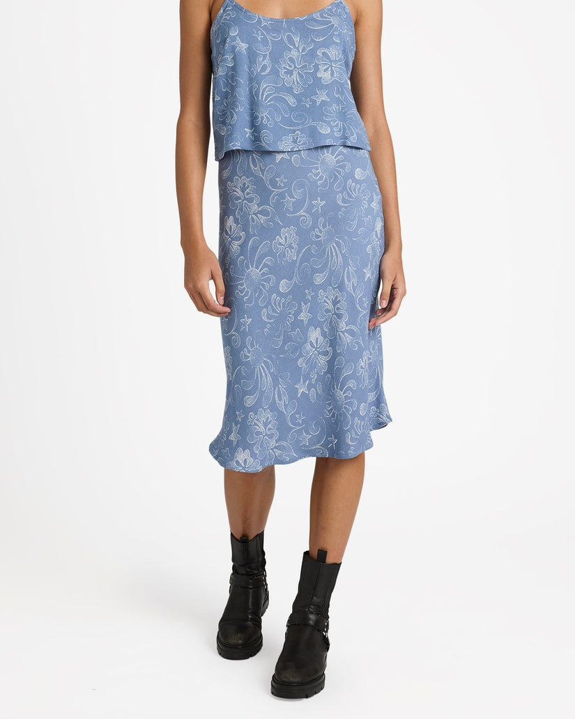 Womens Sub Aloha Midi Skirt