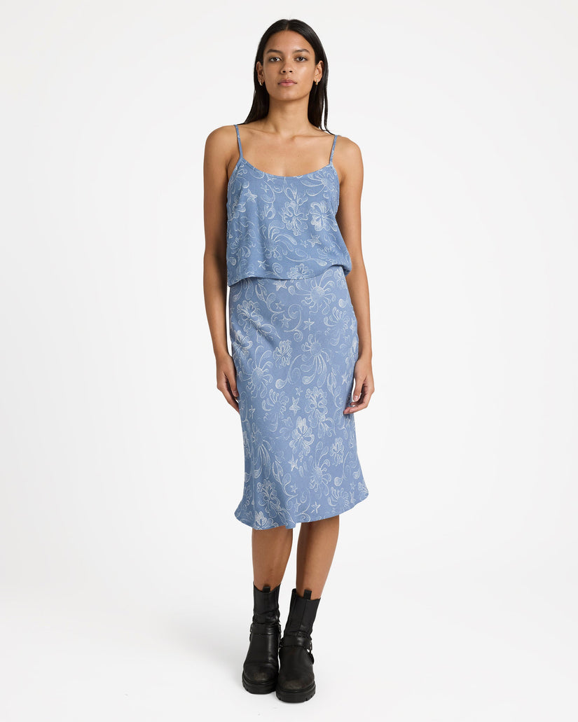 Womens Sub Aloha Midi Skirt