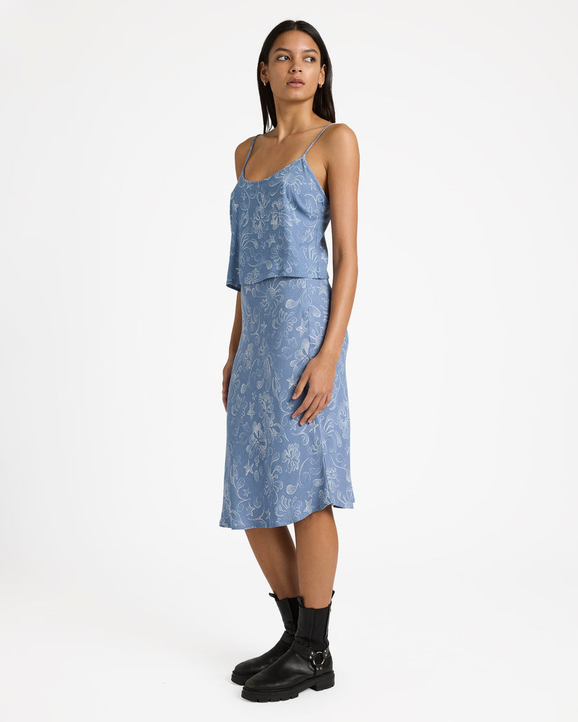 Womens Sub Aloha Midi Skirt