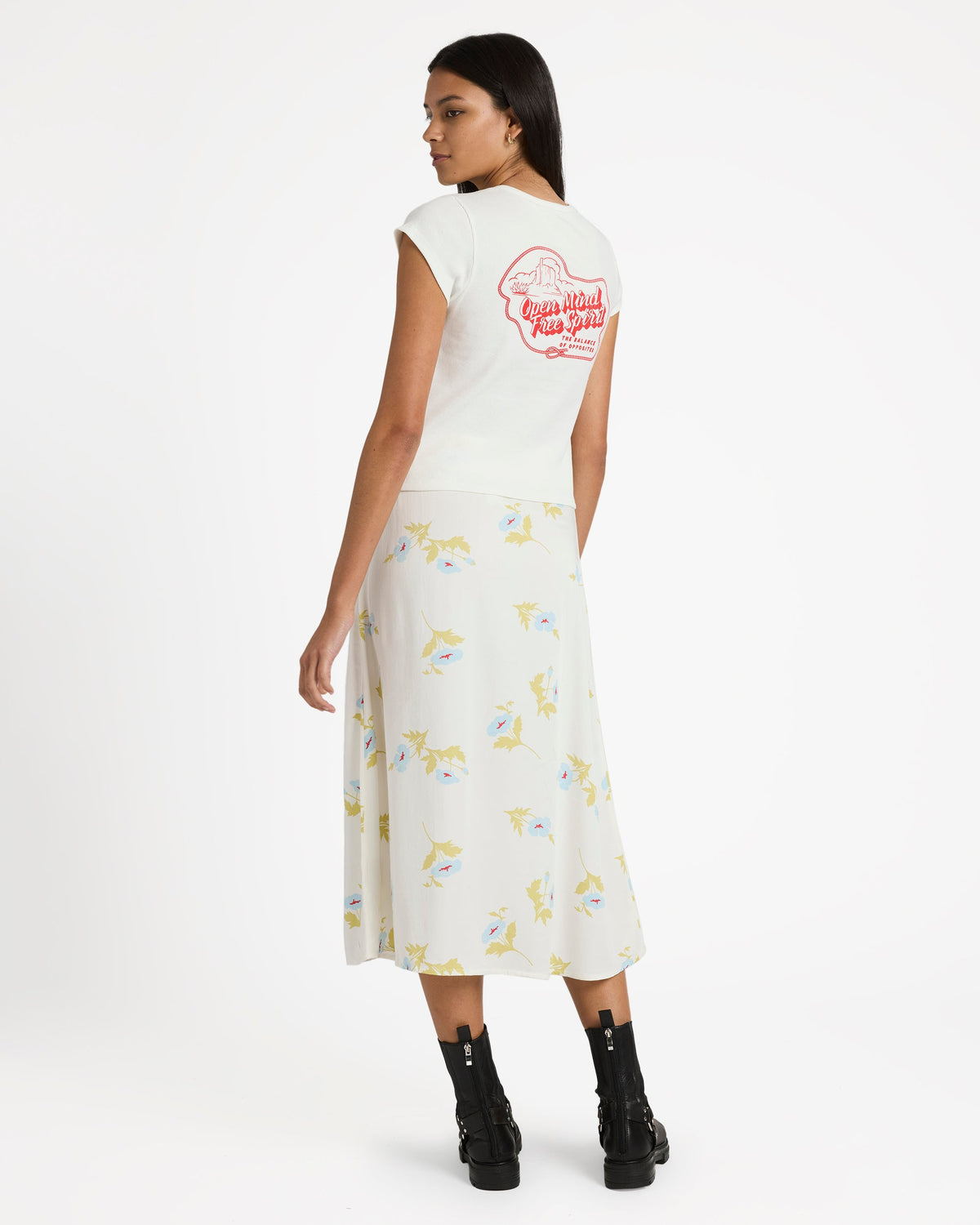 Womens Annika Midi Skirt