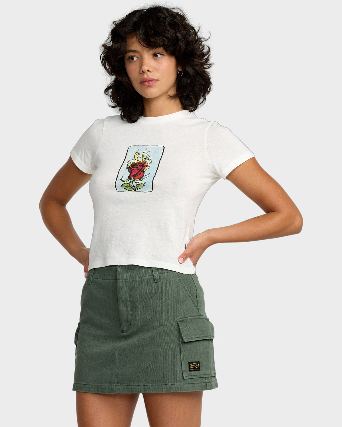 Womens Dayshift Mini Skirt