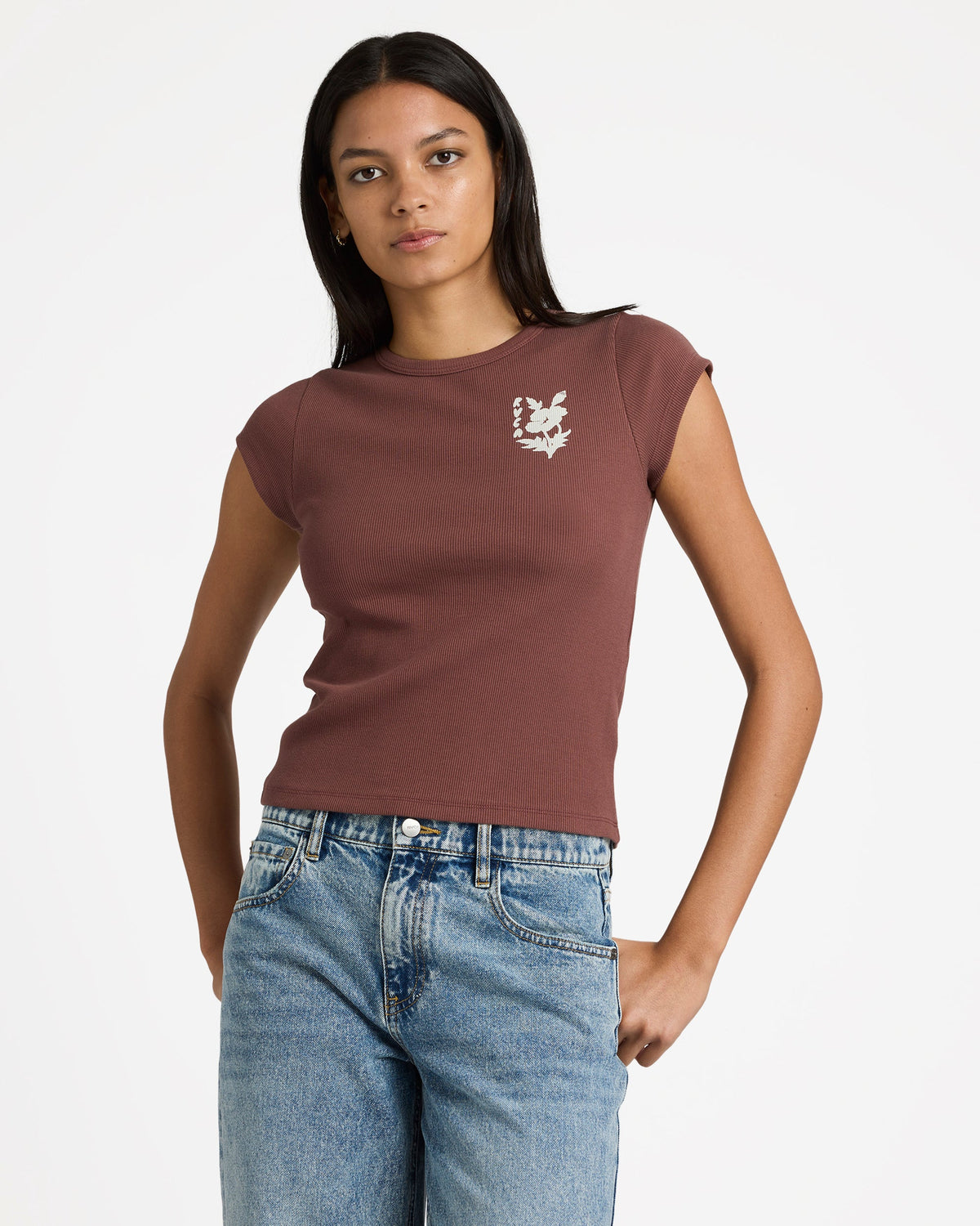 Womens Ribbed Slim T-Shirt