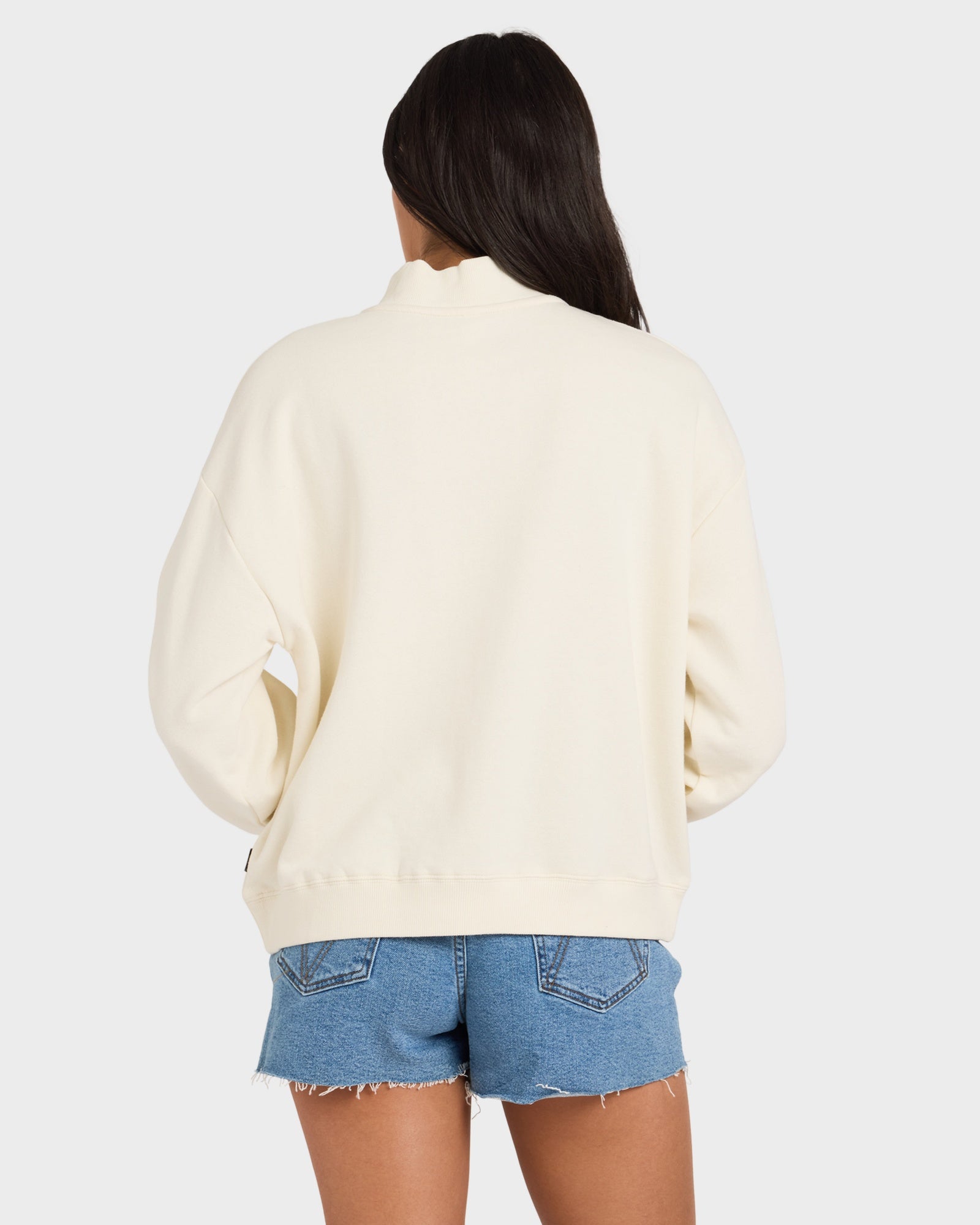 Womens RVCA 1/4 Zip Fleece Jumper