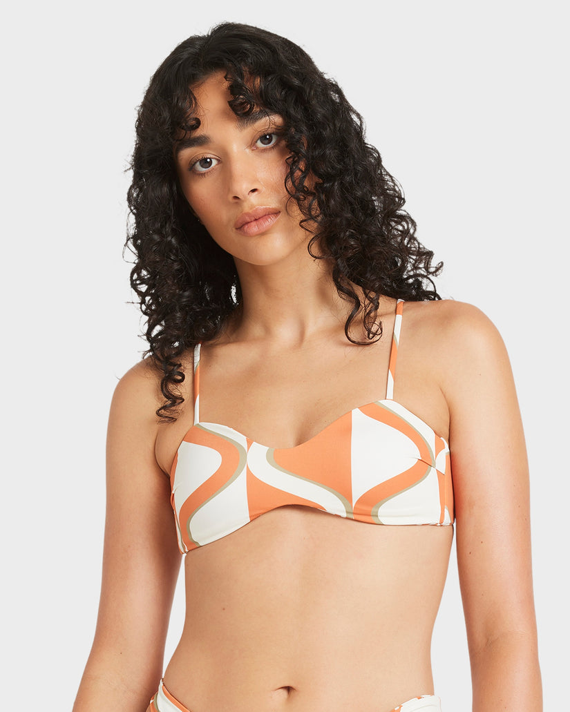 Womens Mind Map Reversible Bralette Bikini Top