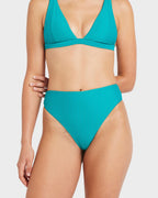 Womens Pucker High Rise Bikini Bottom