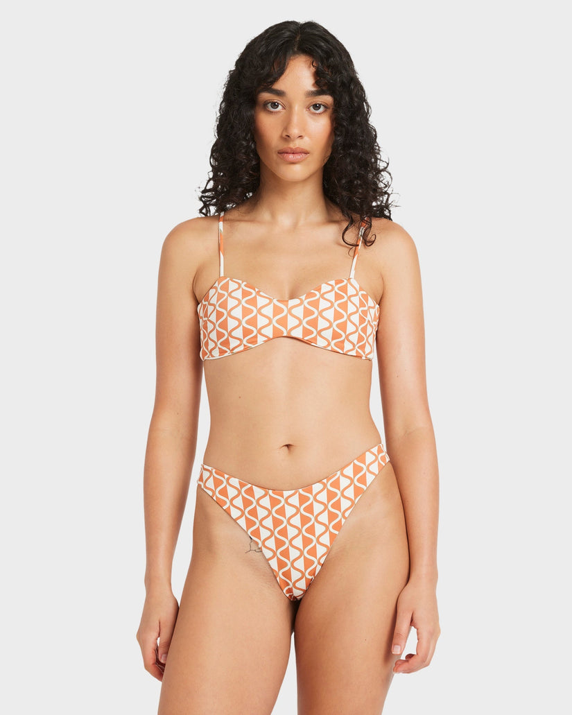 Womens Mind Map Reversible Skimpy Bikini Bottom