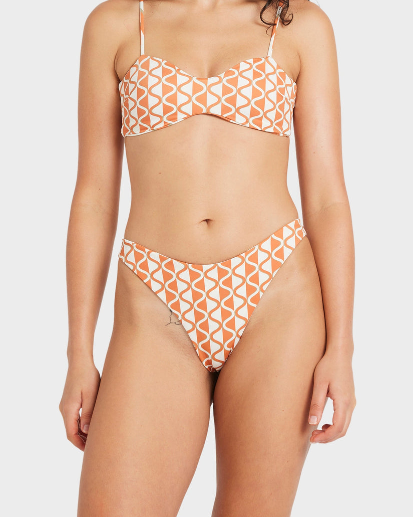 Womens Mind Map Reversible Skimpy Bikini Bottom