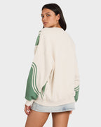 Womens Luck Off Pullover Crew Neck