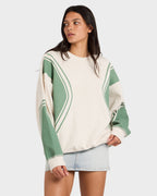Womens Luck Off Pullover Crew Neck