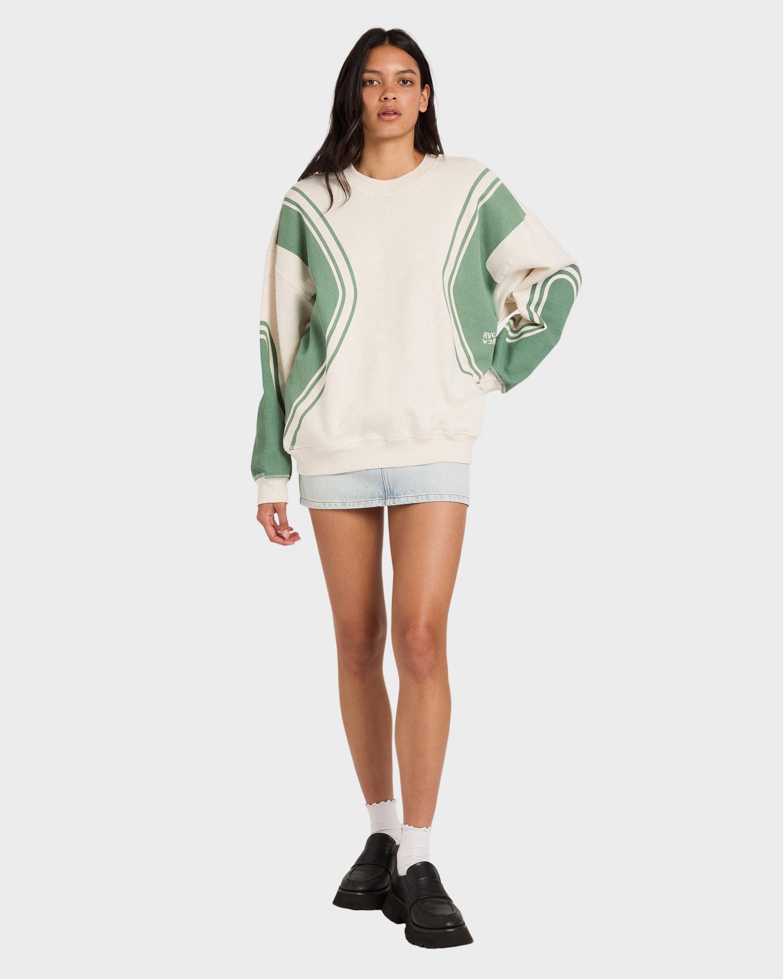 Womens Luck Off Pullover Crew Neck