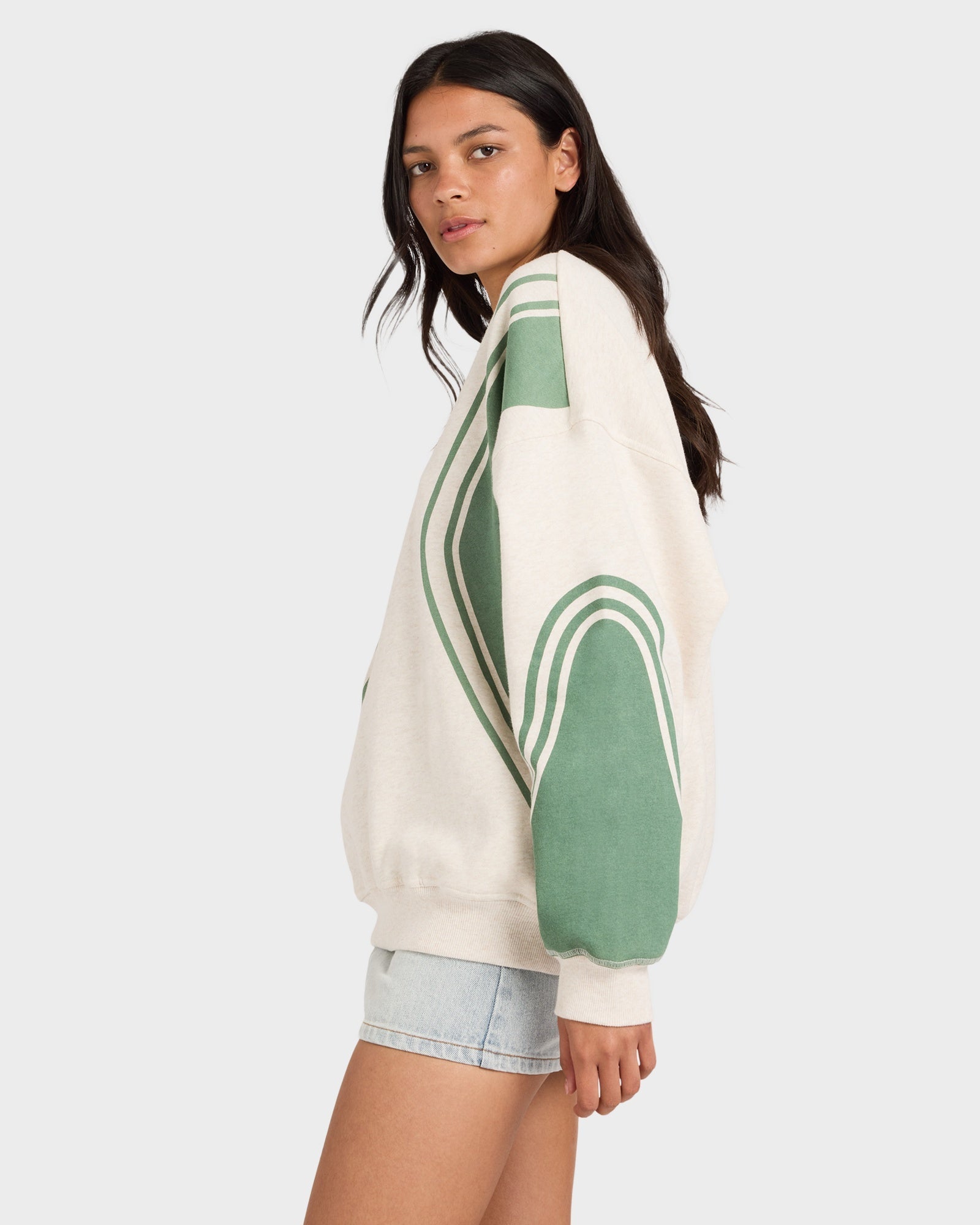 Womens Luck Off Pullover Crew Neck
