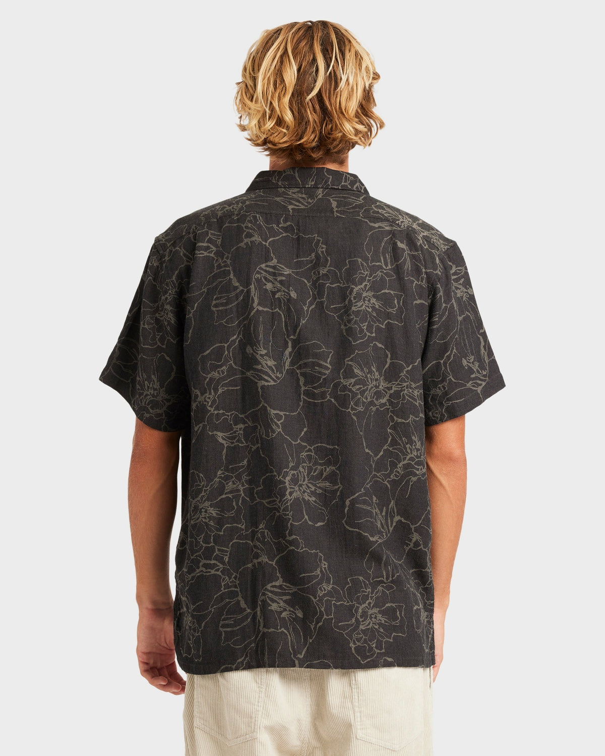 Mens Sundays Jacquard Short Sleeve Shirt