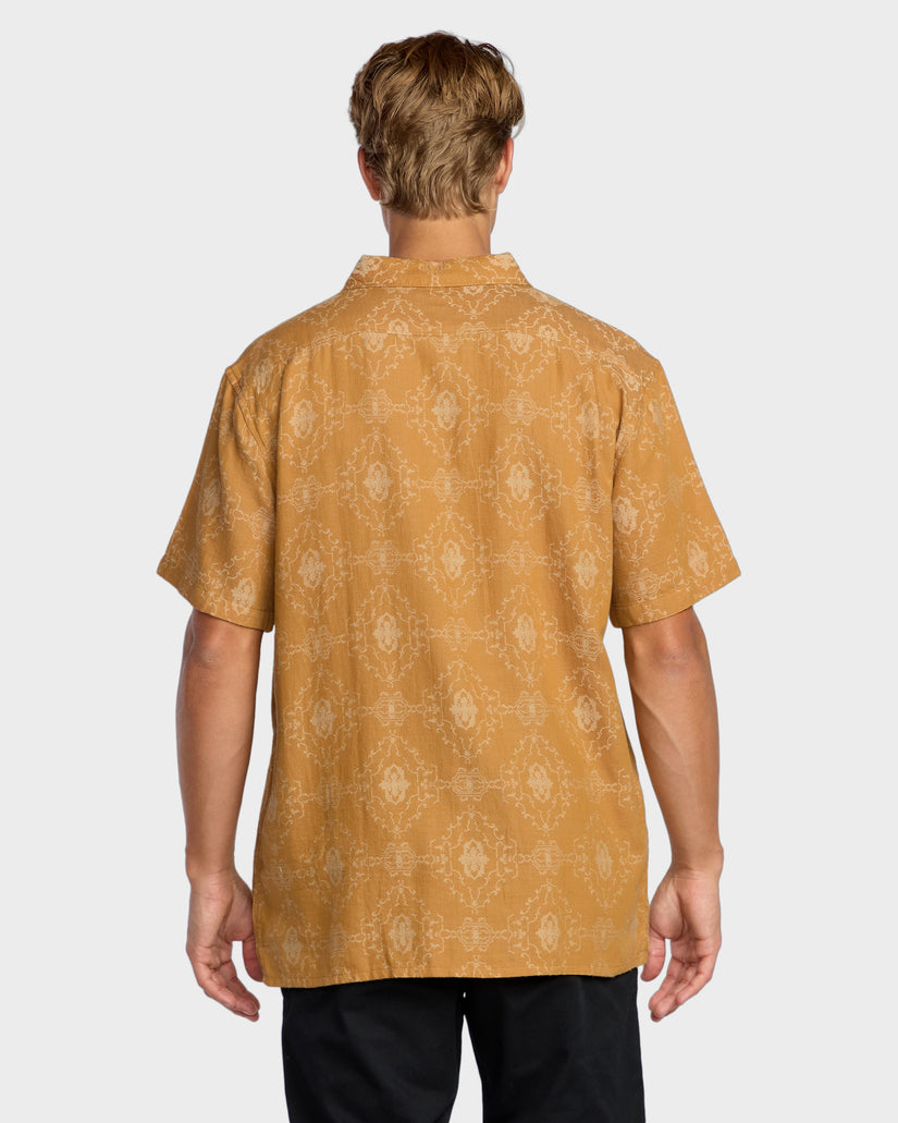 Mens Sundays Jaquard Short Sleeve Shirt