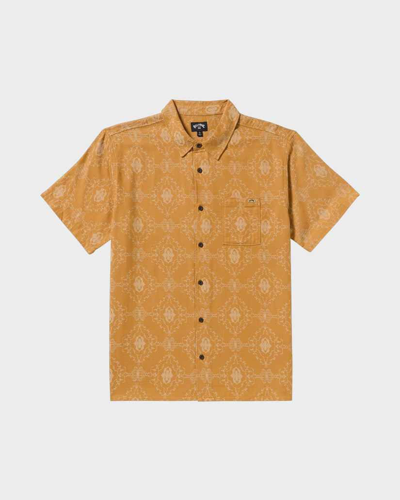 Mens Sundays Jaquard Short Sleeve Shirt