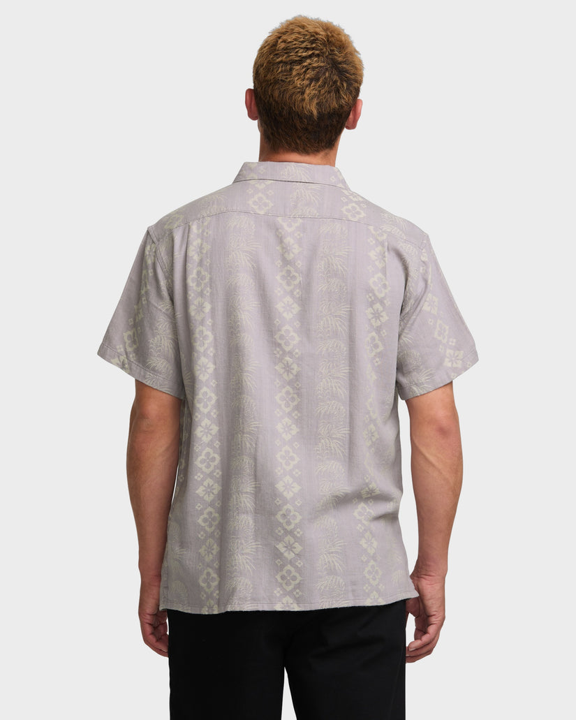 Mens Sundays Jacquard Short Sleeve Shirt