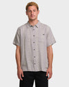 Mens Sundays Jacquard Short Sleeve Shirt