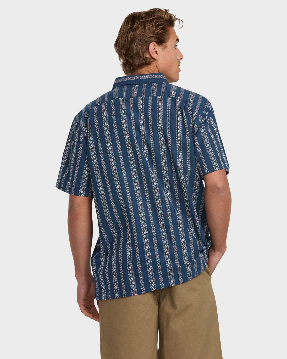Mens Sundays Jacquard Short Sleeve Shirt